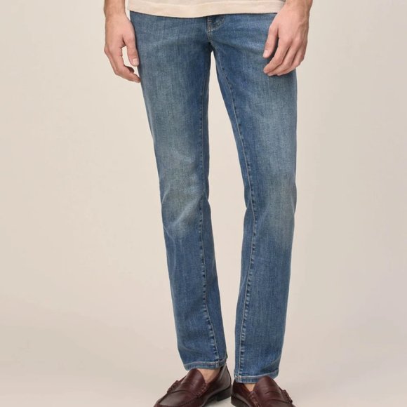 Warp & Weft Jeans Mens 29 x 30 Fading Slim Straight Fading Whiskering Distressed - Picture 1 of 13